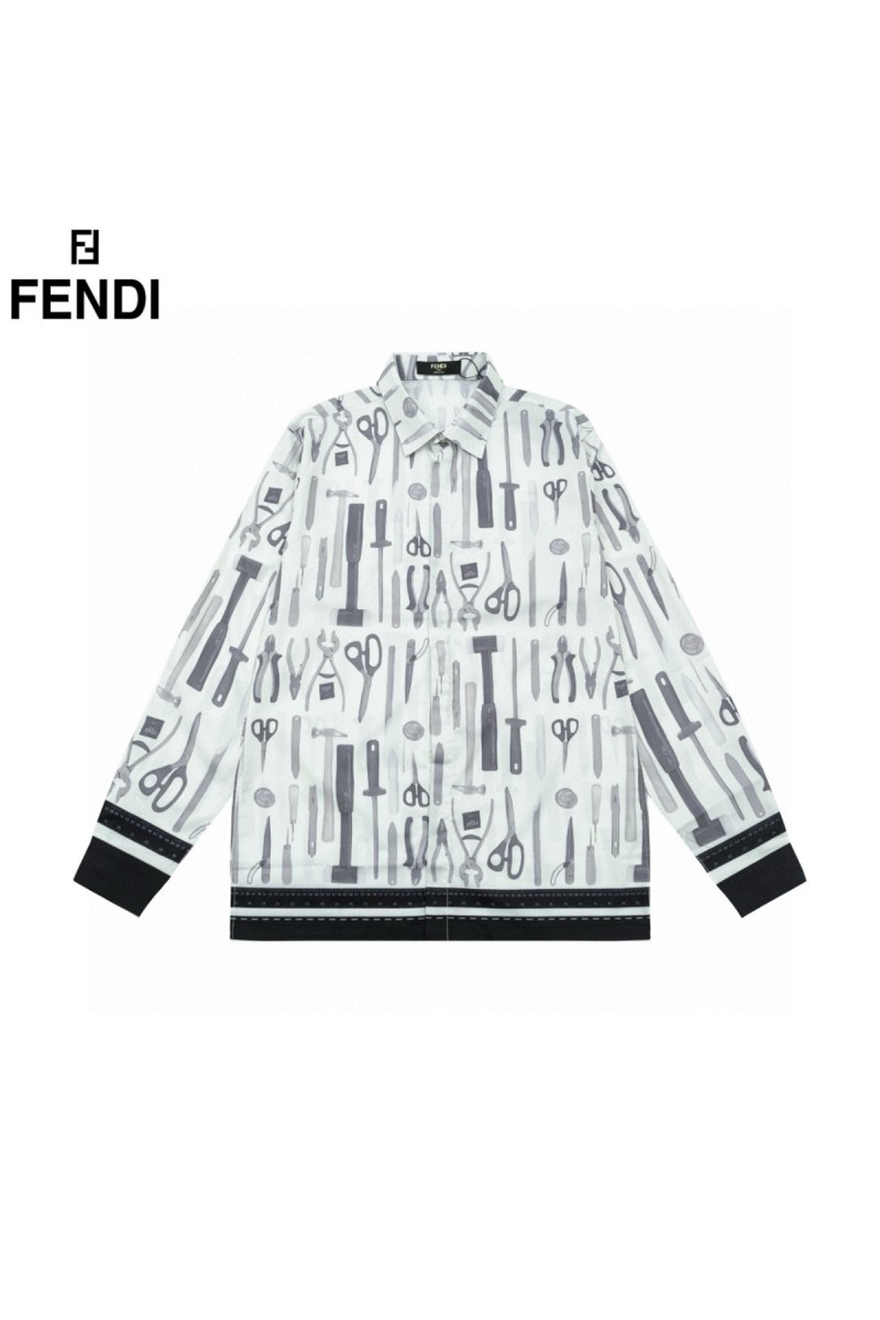 Fendi, Men's Shirt, White