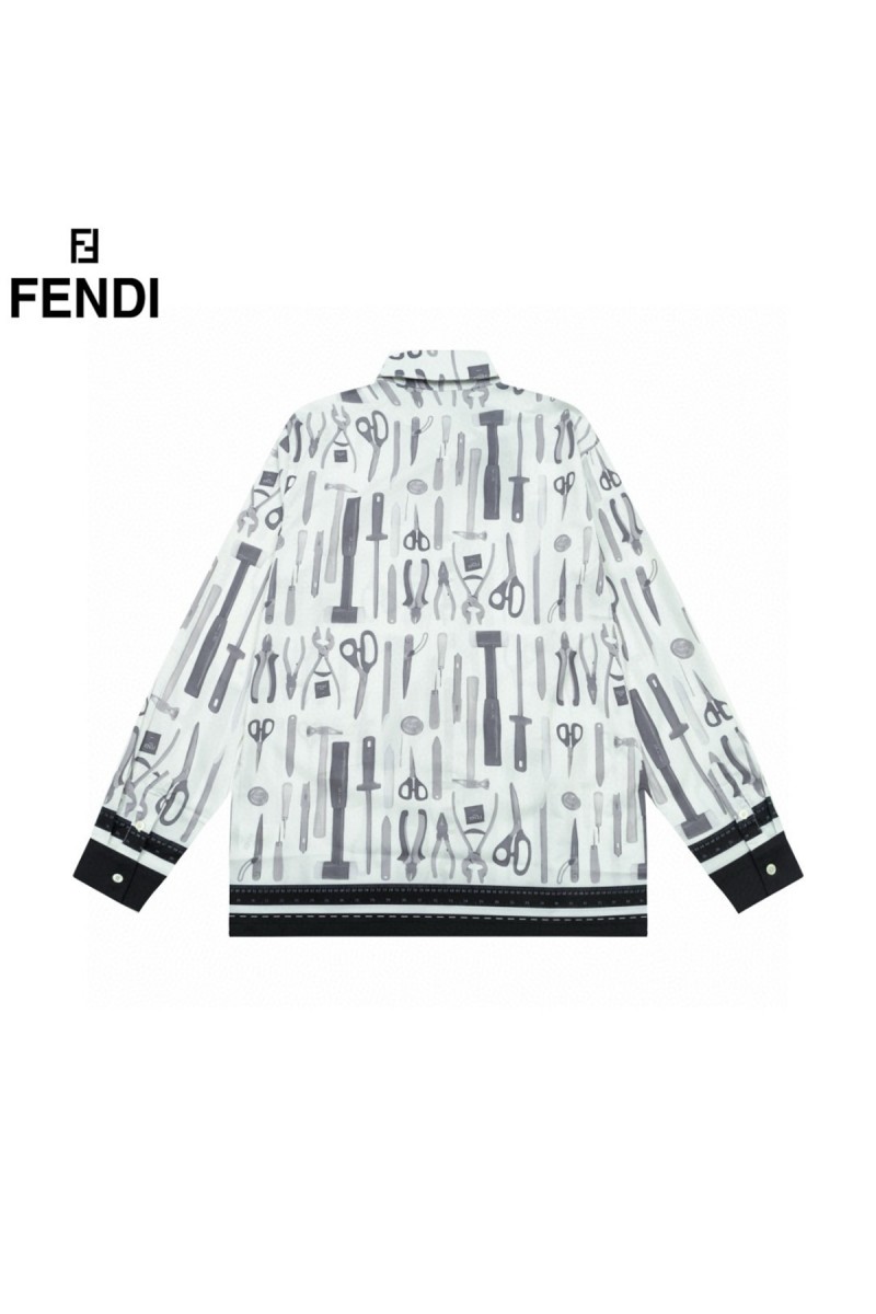 Fendi, Men's Shirt, White