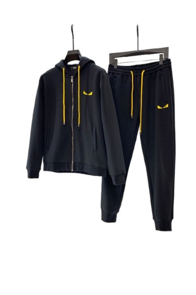 Fendi, Men's Tracksuit, Black