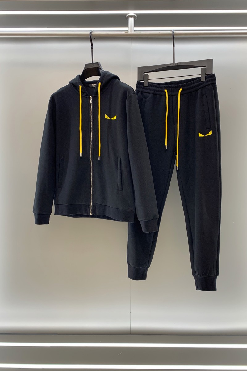 Fendi, Men's Tracksuit, Black