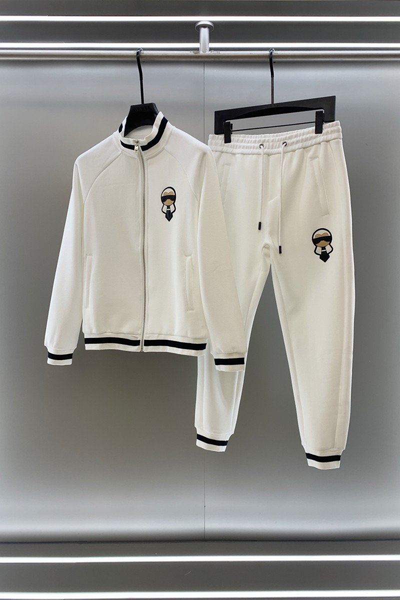 Fendi, Men's Tracksuit, White