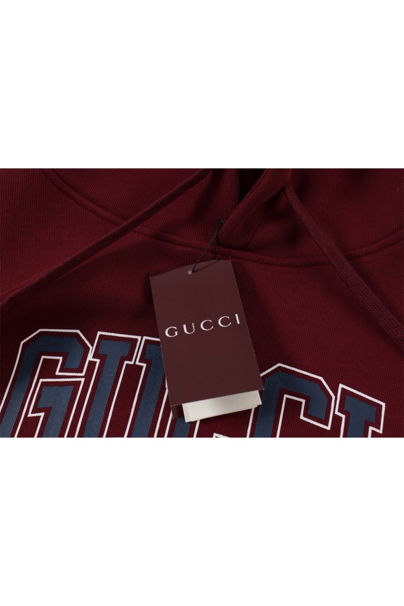 Gucci, Men's Hoodie, Burgundy