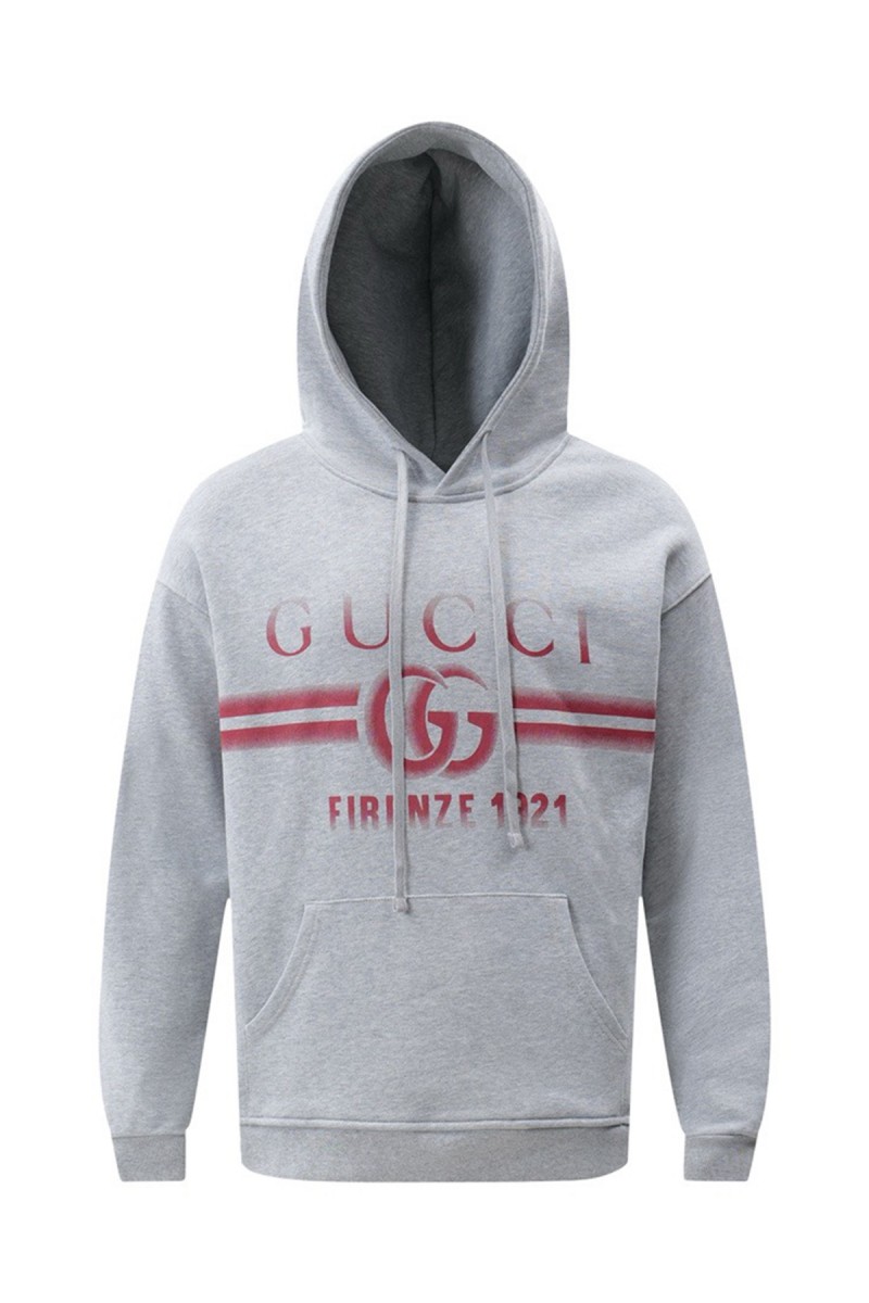 Gucci, Men's Hoodie, Grey