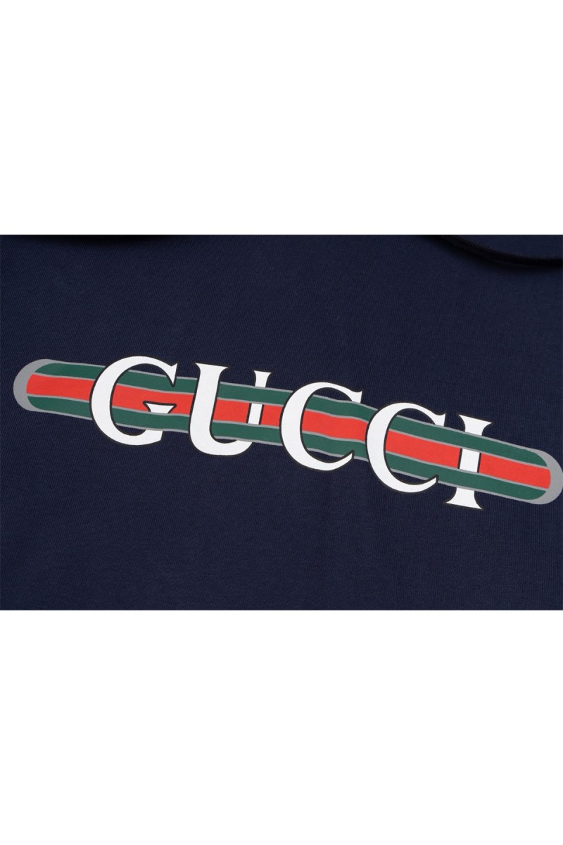 Gucci, Men's Hoodie, Navy