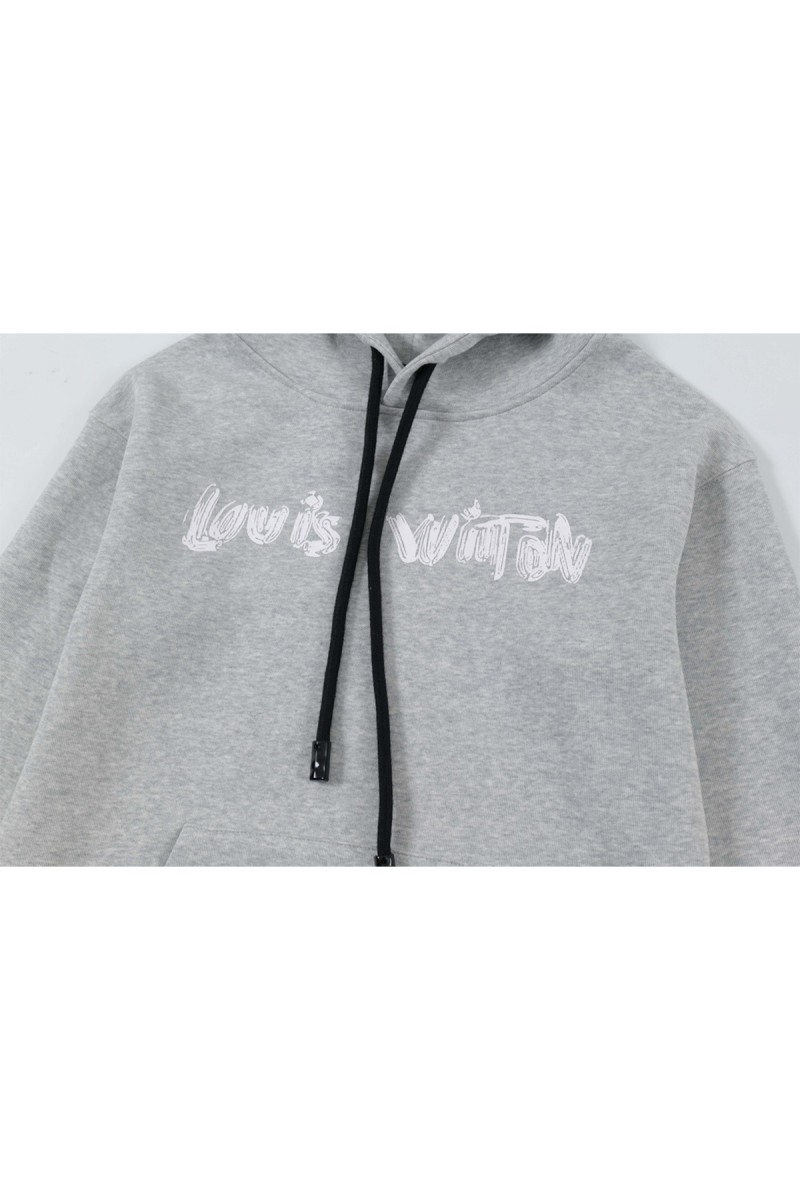 Louis Vuitton, Men's Hoodie, Grey