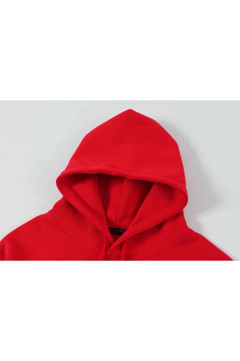 Louis Vuitton, Men's Hoodie, Red