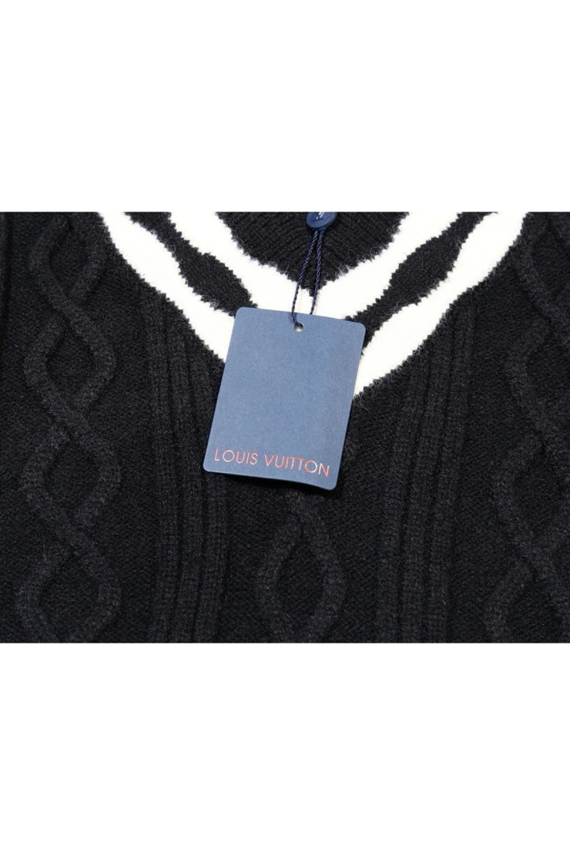 Louis Vuitton, Men's Pullover, Black