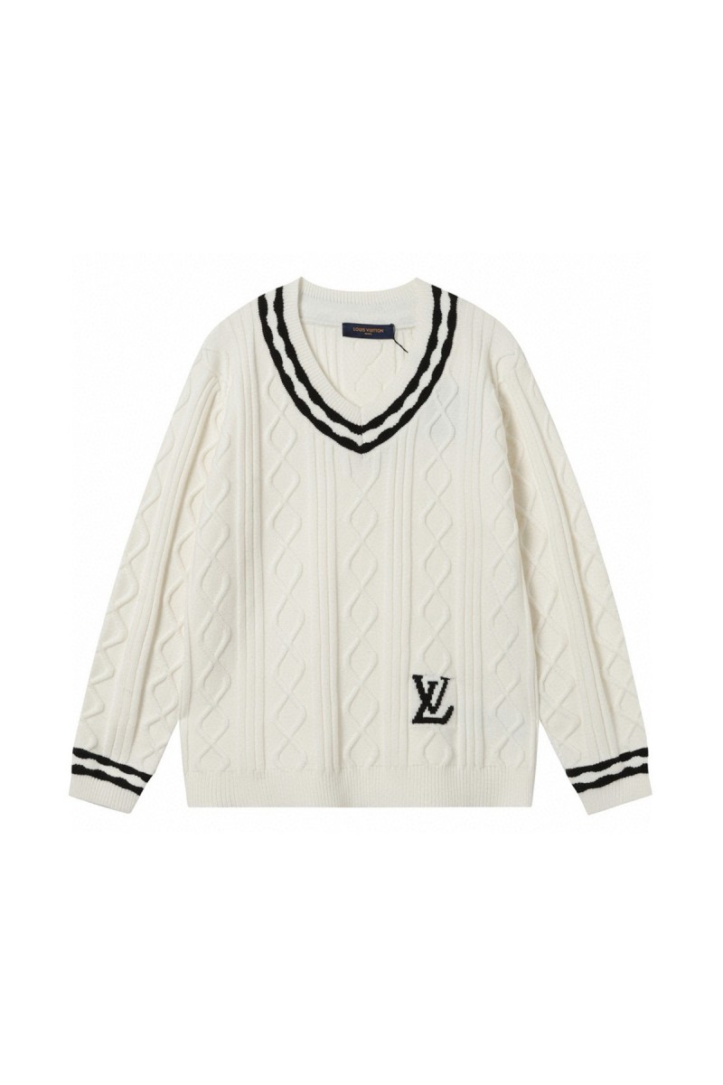 Louis Vuitton, Men's Pullover, White