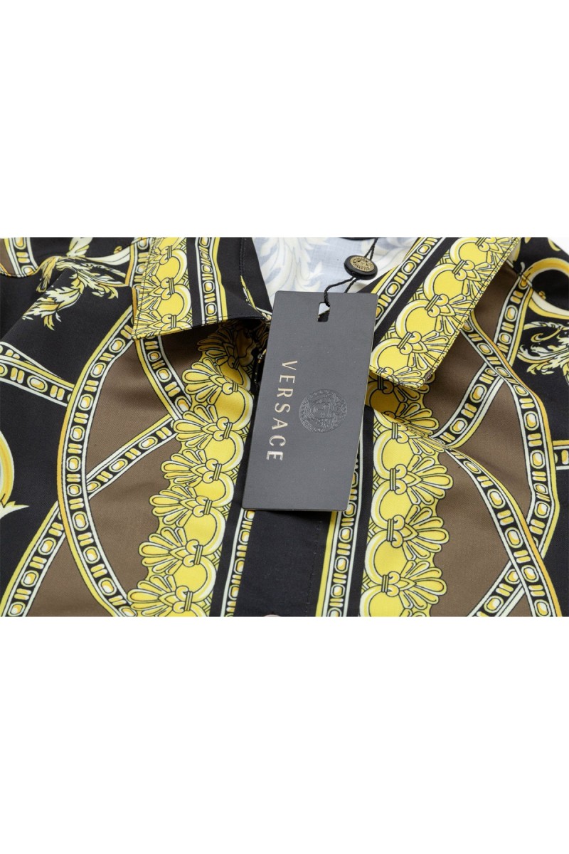 Versace, Men's Shirt, Yellow