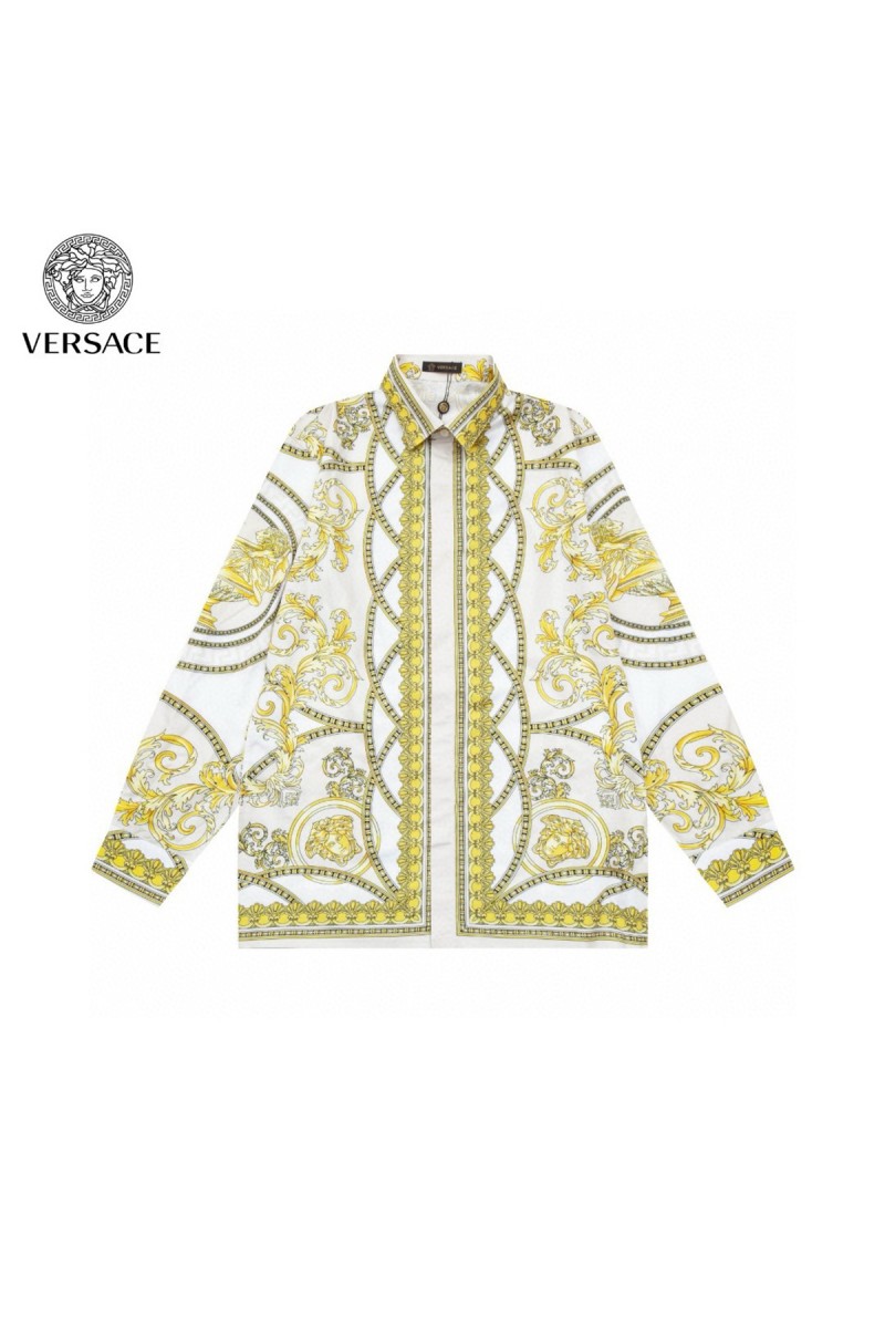 Versace, Men's Shirt, Yellow