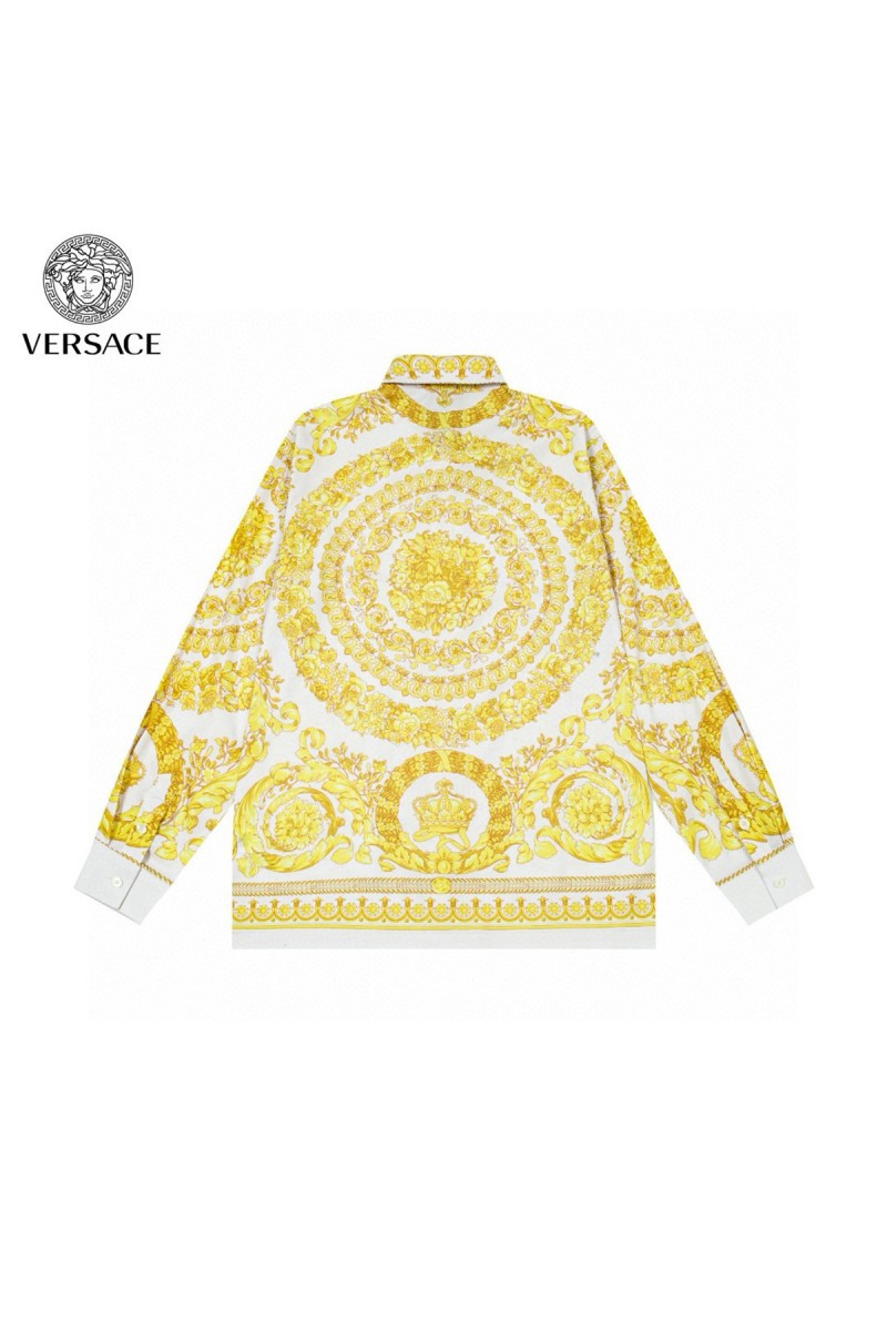 Versace, Men's Shirt, Yellow