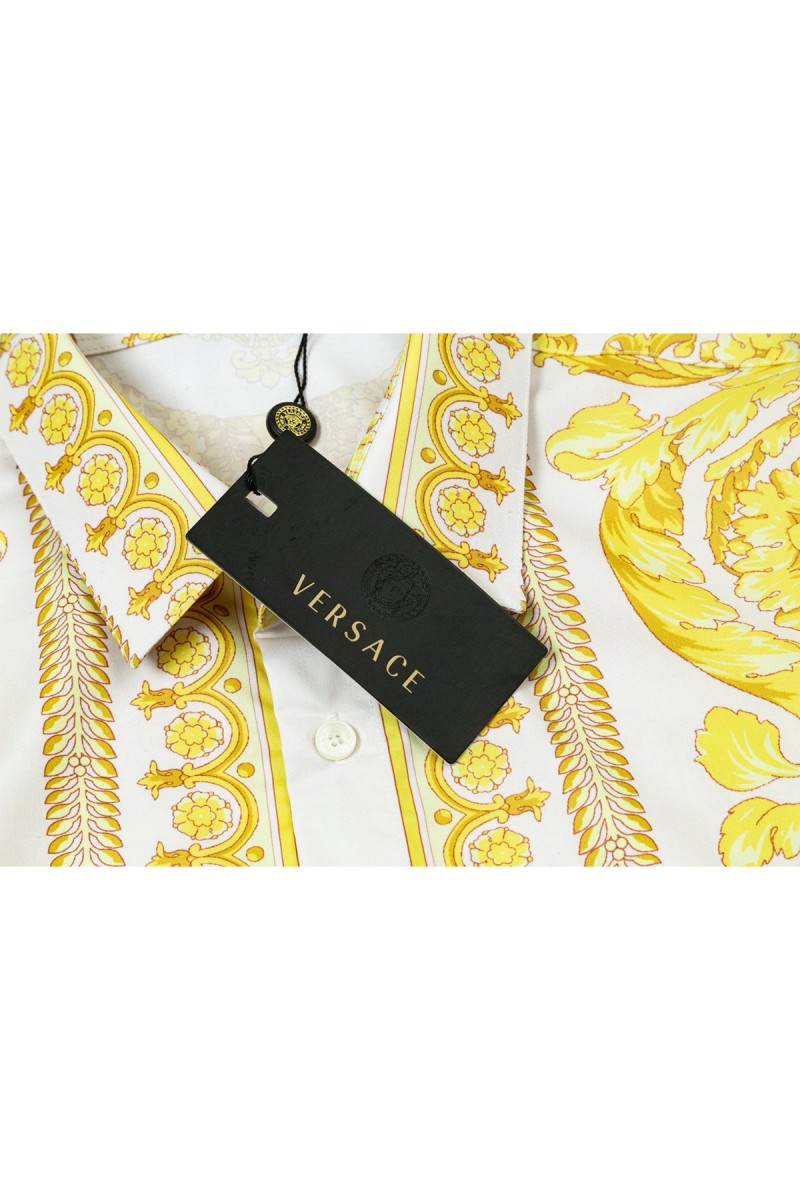 Versace, Men's Shirt, Yellow