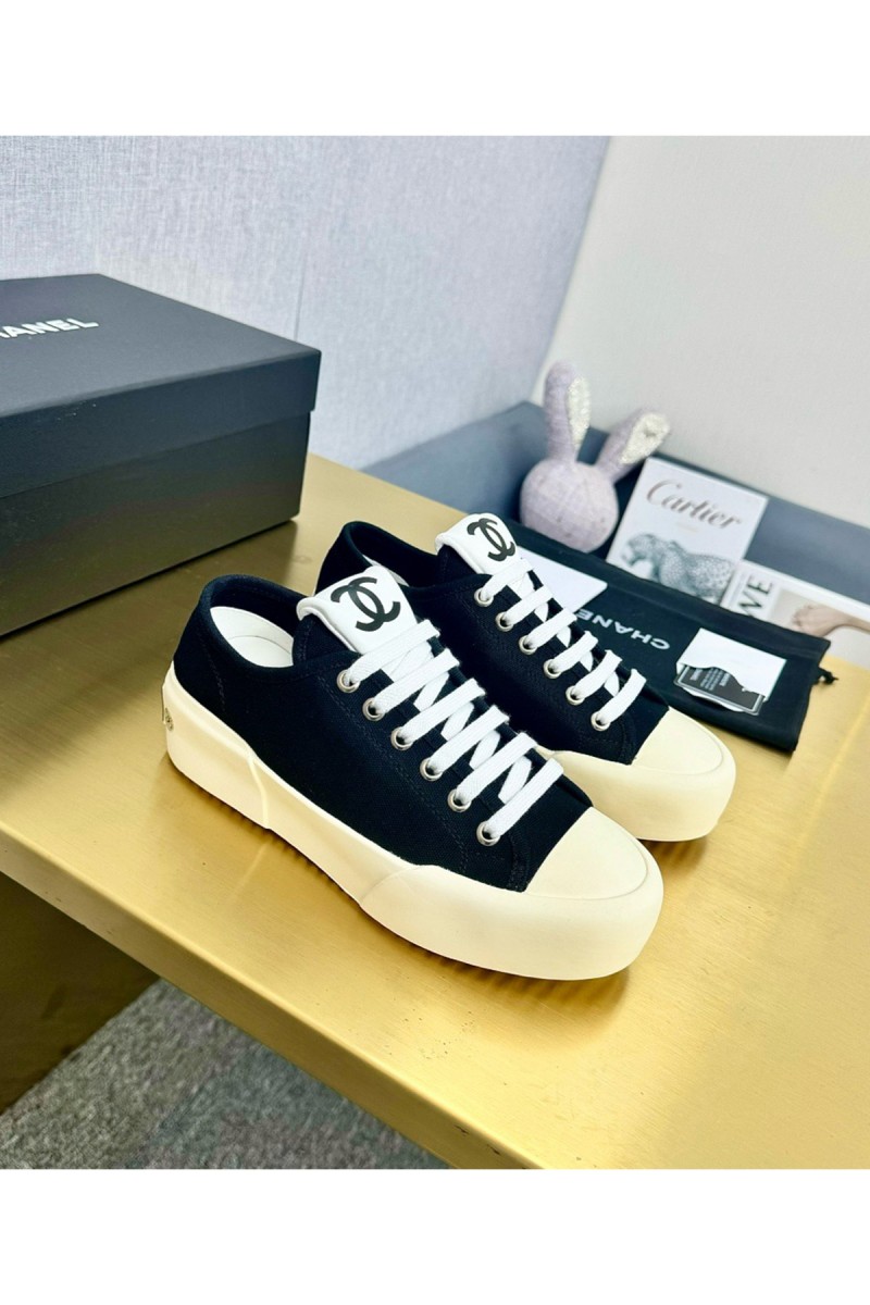 Chanel, Women's Sneaker, Black