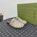 Gucci, Women's Slipper, Brown