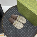 Gucci, Women's Slipper, Brown