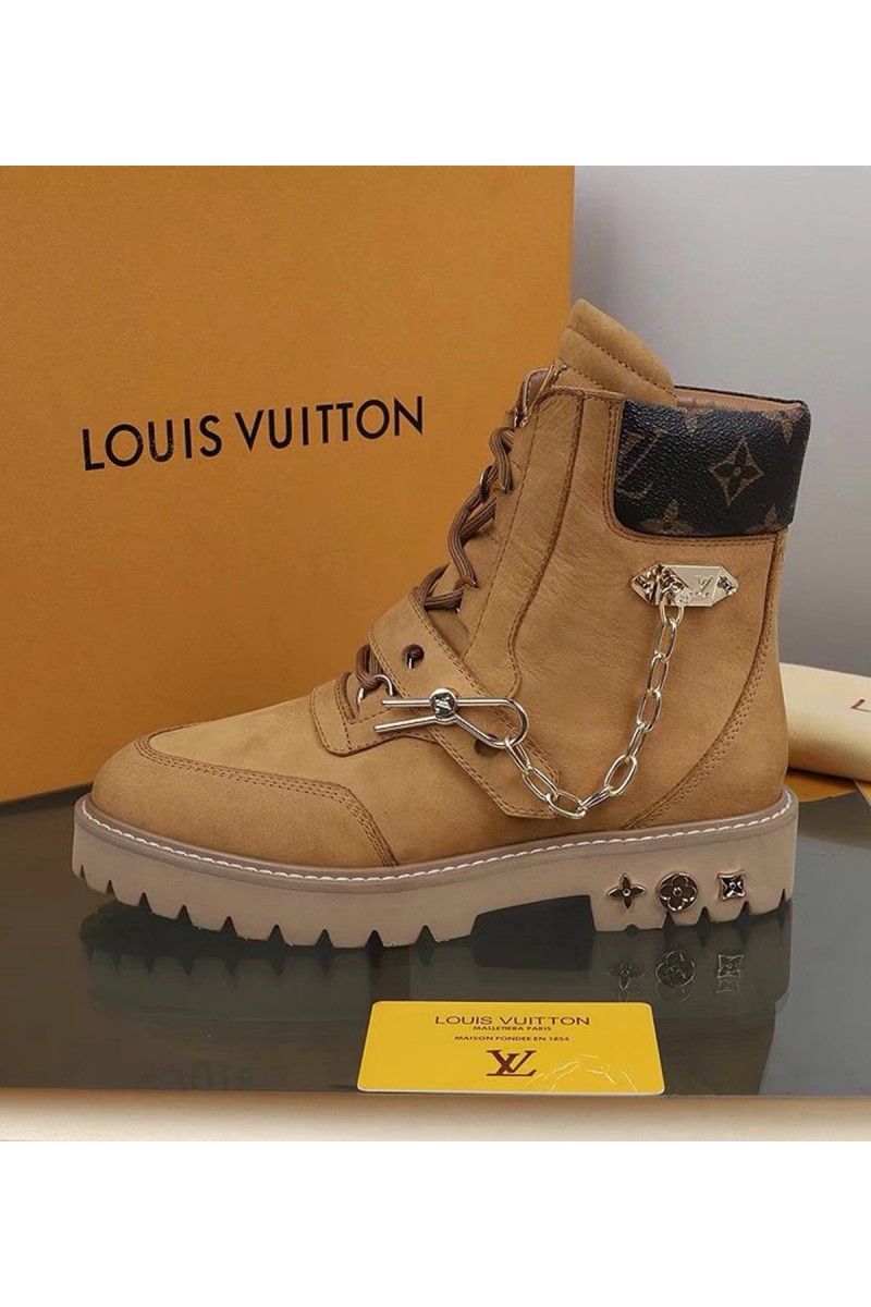 Louis Vuitton, Women's Boot, Camel