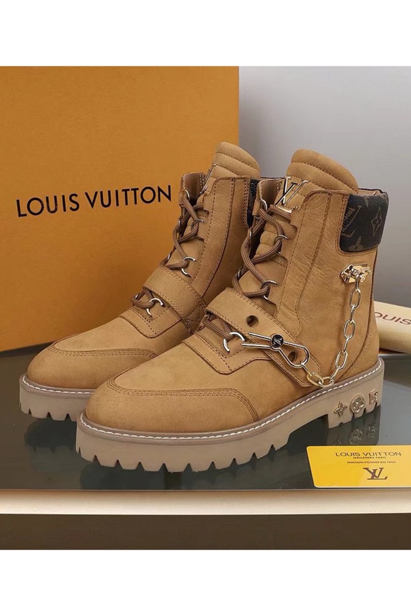 Louis Vuitton, Women's Boot, Camel