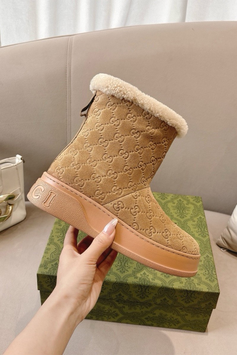 Gucci, Women's Boot, Camel