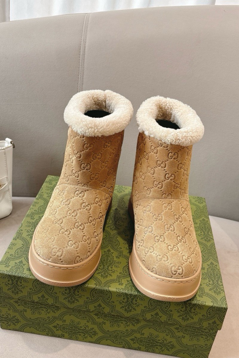 Gucci, Women's Boot, Camel