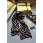 Fendi, Unisex Scarf, Brown