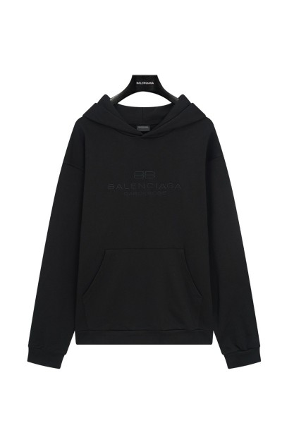 Balenciaga, Men's Hoodie, Black