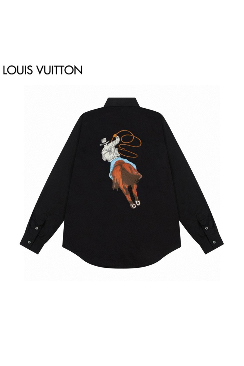 Louis Vuitton, Men's Shirt, Black