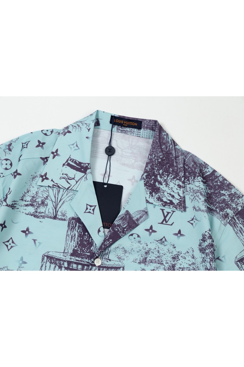 Louis Vuitton, Men's Shirt, Blue