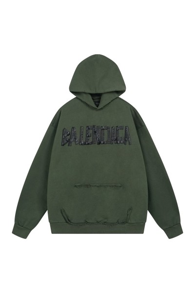 Balenciaga, Men's Hoodie, Green