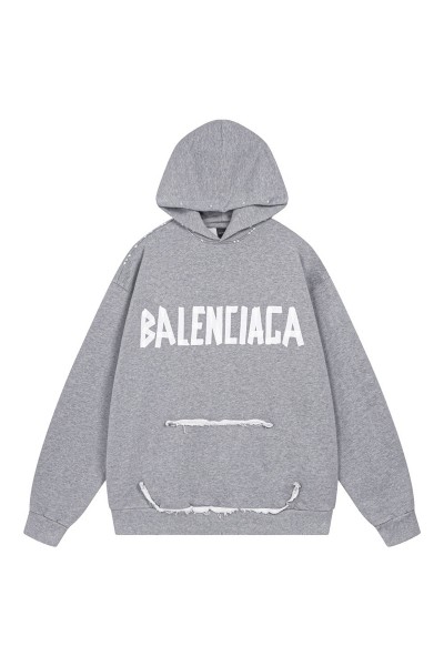 Balenciaga, Men's Hoodie, Grey