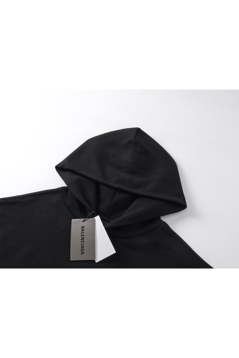 Balenciaga, Men's Hoodie, Black