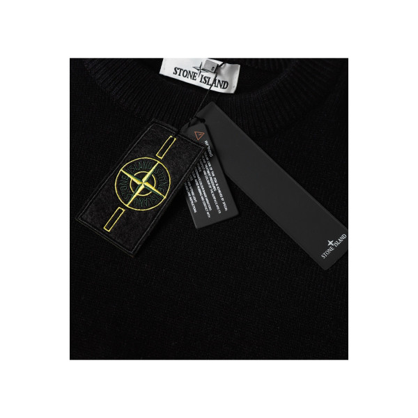 Stone Island, Men's Pullover, Black
