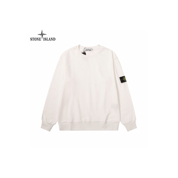 Stone Island, Men's Pullover, White