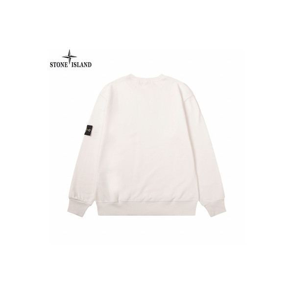 Stone Island, Men's Pullover, White