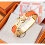 Hermes, Unisex Bracelet, Orange