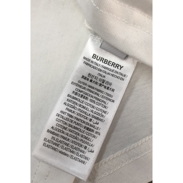 Burberry, Men's T-Shirt, White