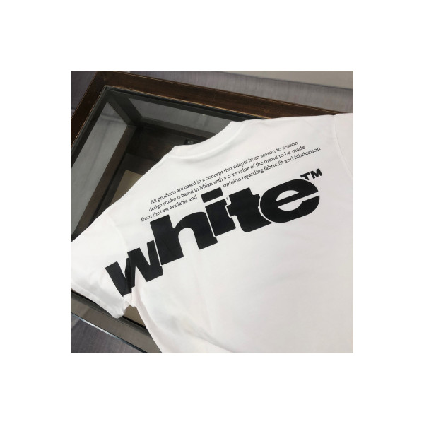Off White, Men's T-Shirt, White