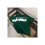 Off White, Men's T-Shirt, Green