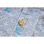 Louis Vuitton, Men's Denim Shirt, Blue