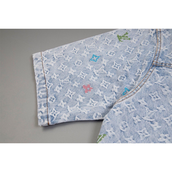 Louis Vuitton, Men's Denim Shirt, Blue