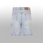 Louis Vuitton, Men's Denim Short Suit, Blue