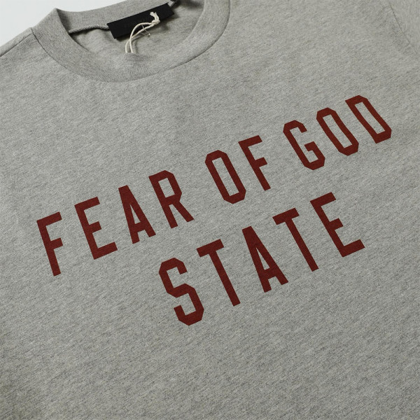 Fear Of God, Essentials, Men's T-Shirt, Grey