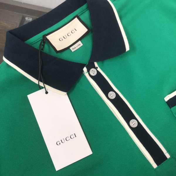 Gucci, Men's Polo, Green