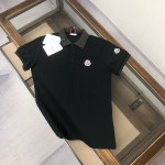 Moncler, Men's Polo, Black