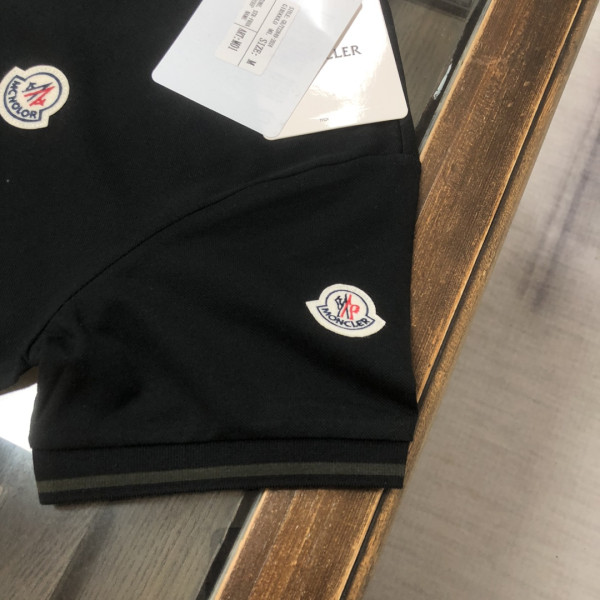 Moncler, Men's Polo, Black