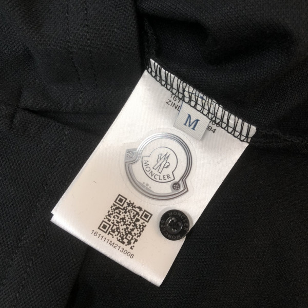 Moncler, Men's Polo, Black