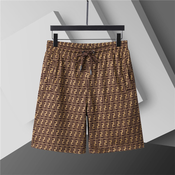 Fendi, Men's Short Suit, Brown