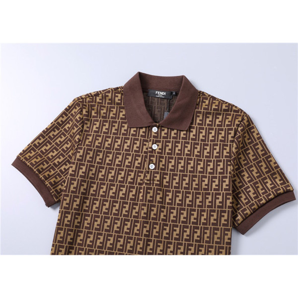 Fendi, Men's Short Suit, Brown