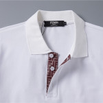 Fendi, Men's Polo, White