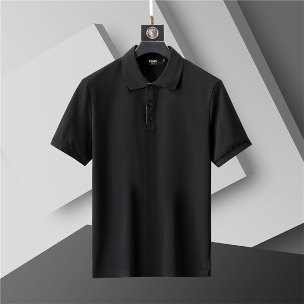 Fendi, Men's Polo, Black