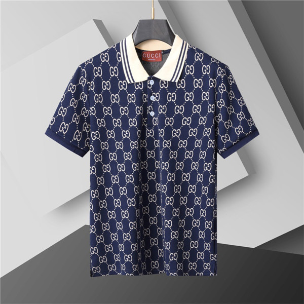Gucci, Men's Polo, Blue